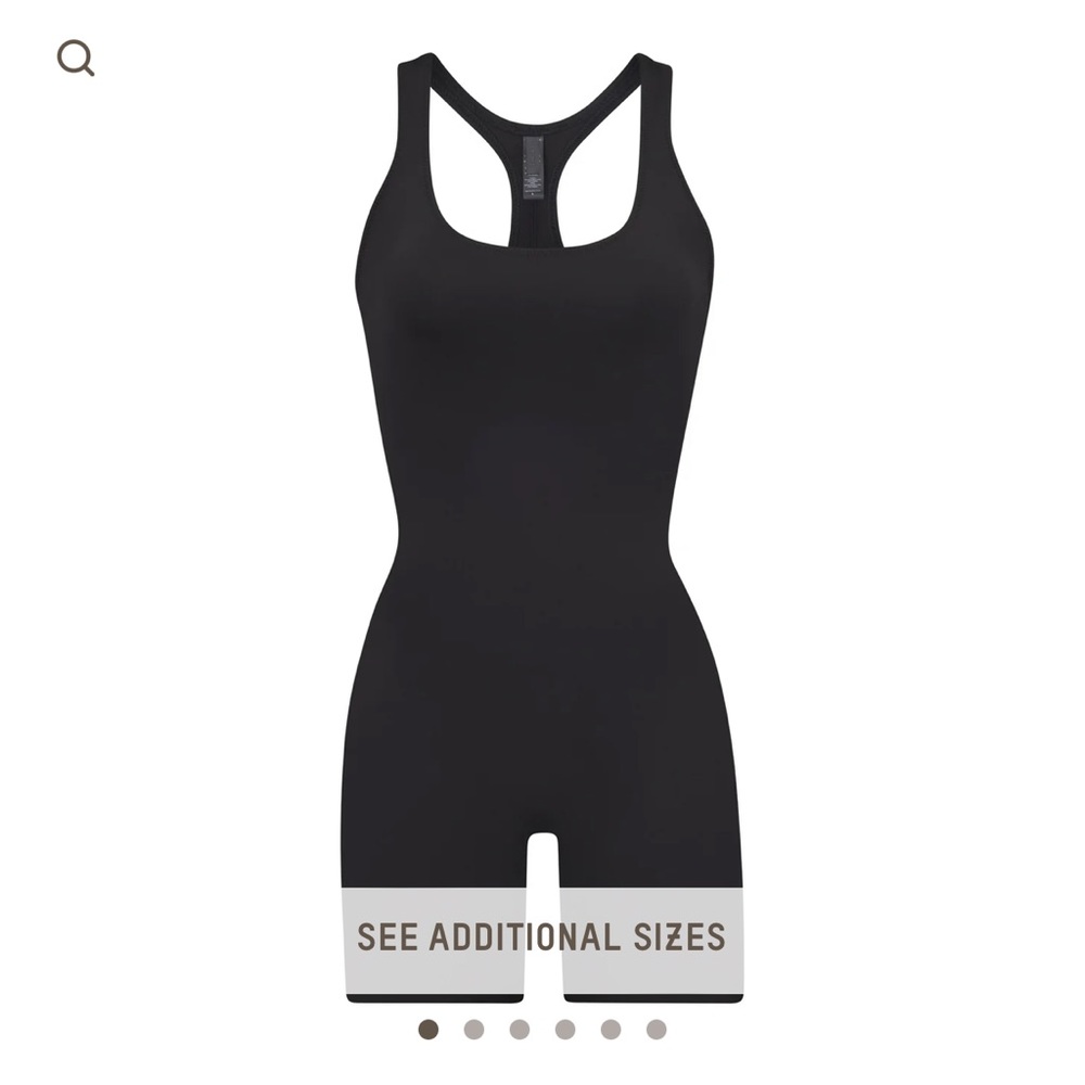 NWT SKIMS ONYX CYCLE SWIM SUIT